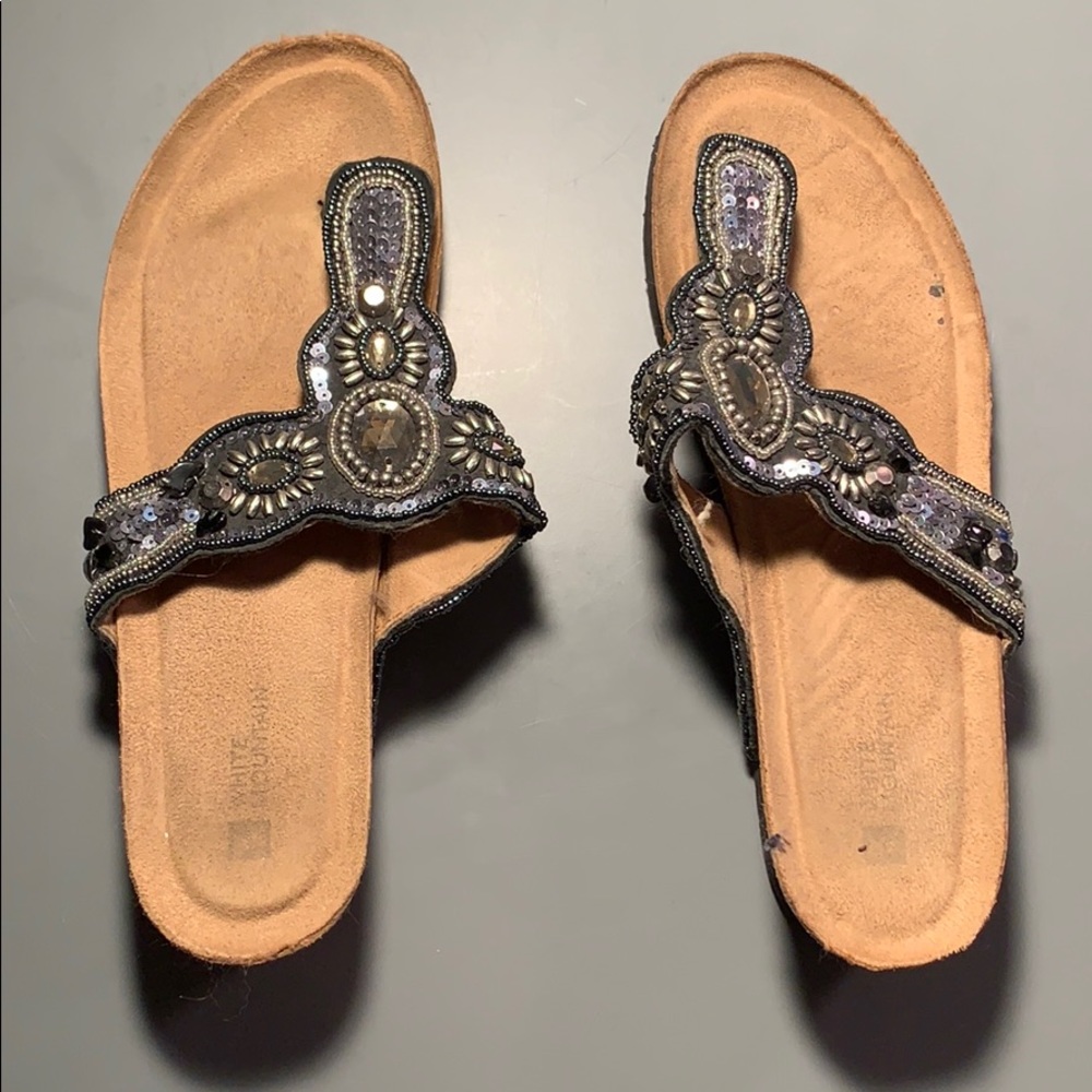 Wedge Jeweled Sandals